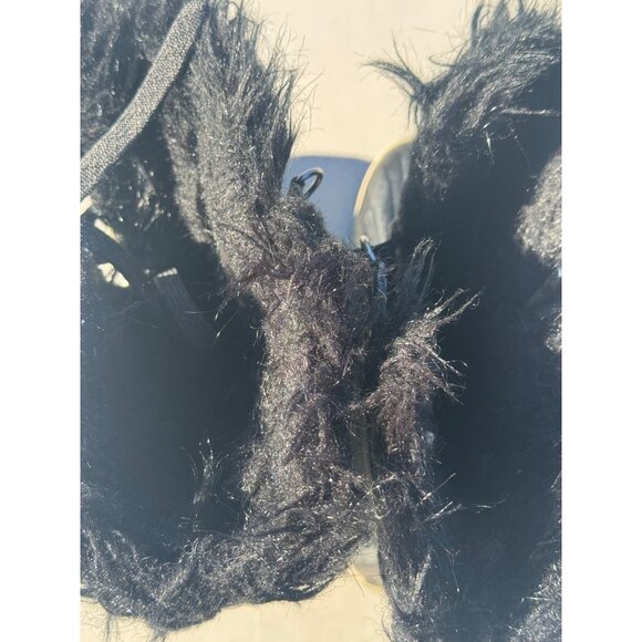 Girl’s Sorel Waterproof Faux Fur Winter Boots Size 4 Black - Picture 9 of 12